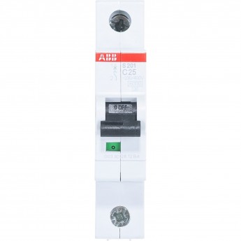 Выключатель автоматический модульный ABB S201 1п C 25А 6кА C25