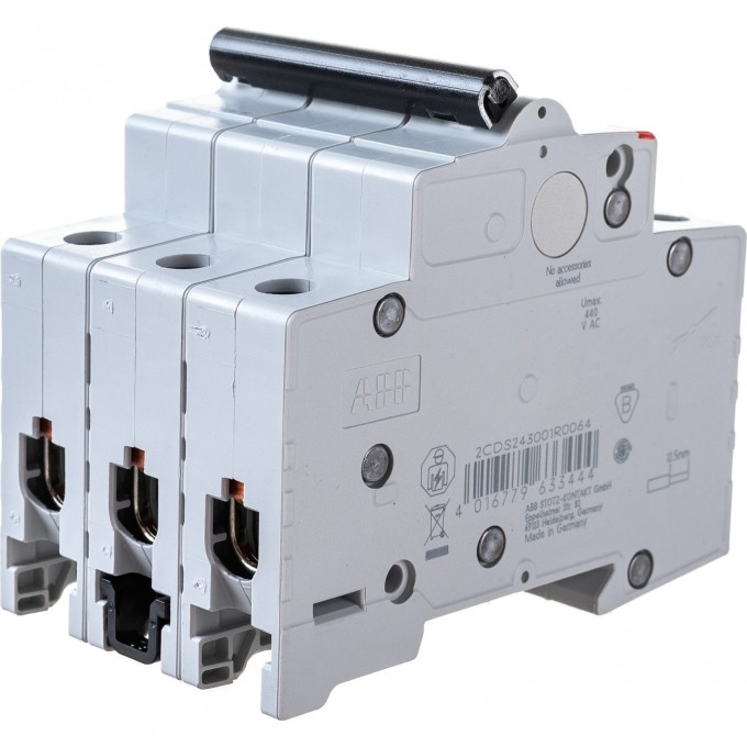 Выключатель автоматический модульный ABB SH203L 3п C 6А 4.5кА C6 2CDS243001R0064 Выключатель автоматический модульный ABB SH203L 3п C 6А 4.5кА C6 2CDS243001R0064
